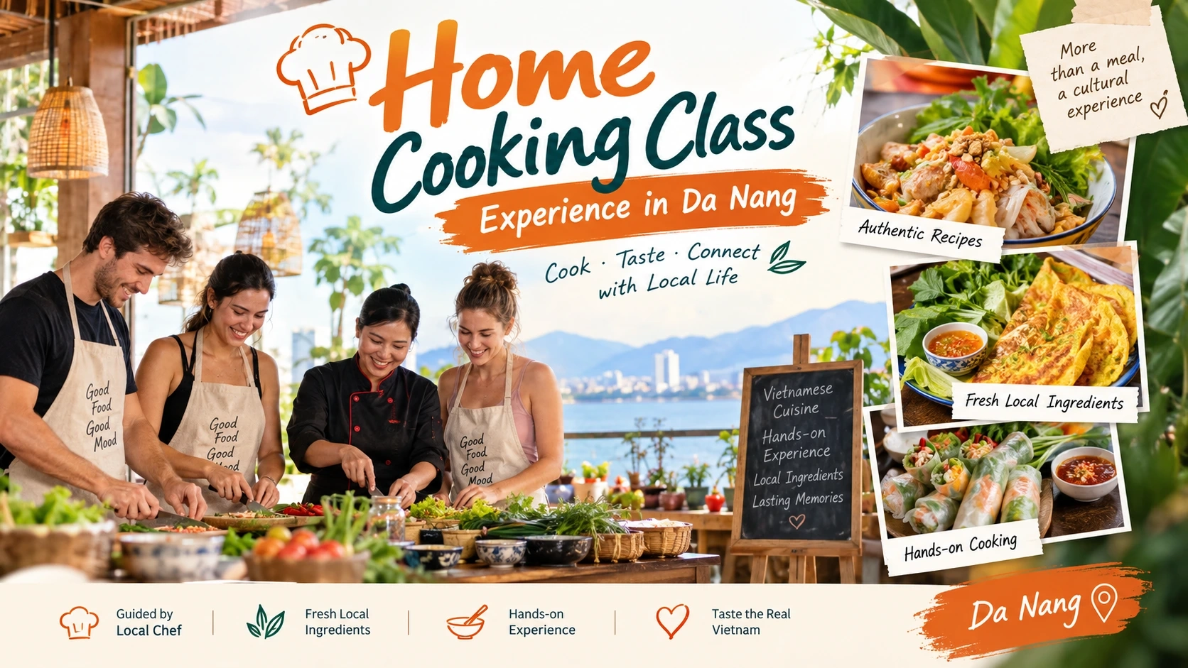 Day Tour | Home Cooking Class Experience in Da Nang